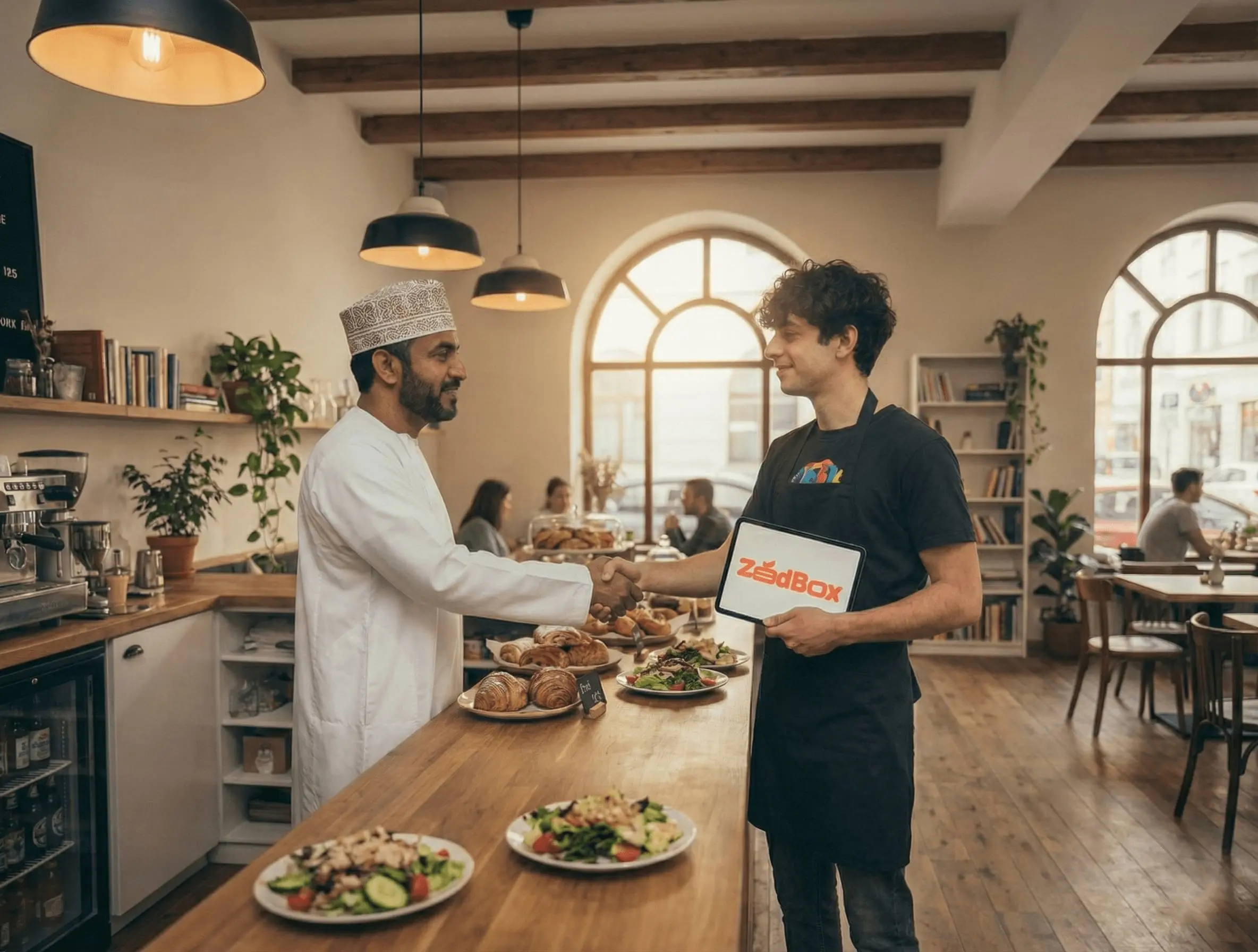 ZadBox Partner shaking hands